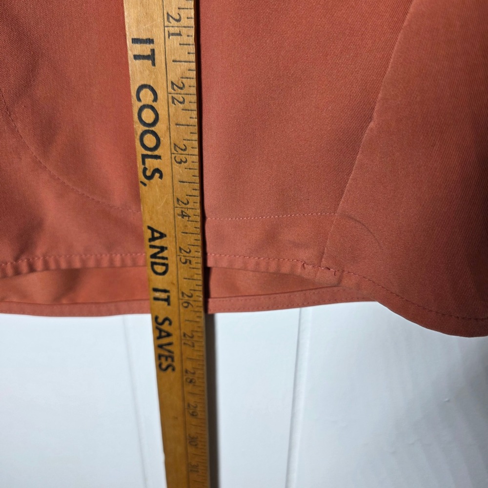 FIGS Rafaela Scrub Top Medium Clay Rust Mandarin Collar WXXSW1003N Womens - Picture 7 of 11